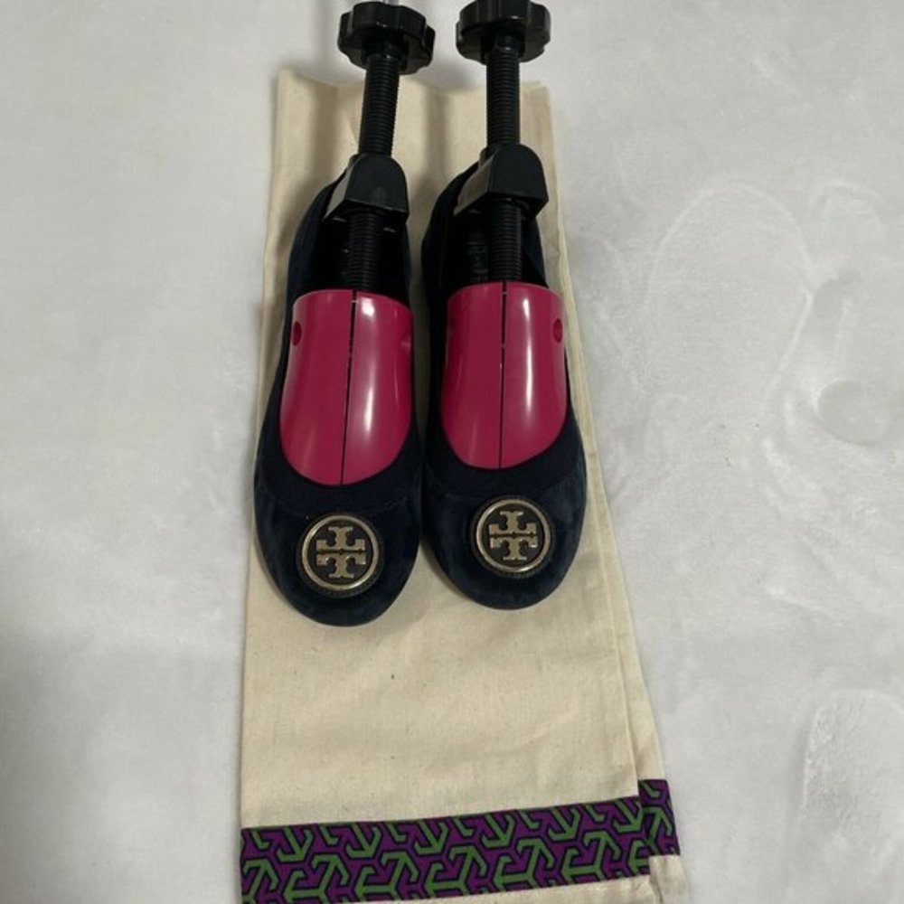 Tory Burch Suede Ballet Flats - Picture 2 of 6